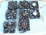 Lot Of 8. 12 Volt Pc Cooling Case Fans. Scythe, Excalibur, Bitfenix, Xinruilian. Fixed Price $39.95.