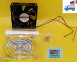 Kingmot 80MM Replacement Power Supply 0.23A 2-WIRE Cooling Fan +grill DFS802512H. Fixed Price $11.99.
