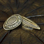 Set Shield Unique Solid Bronze Finger Guard Bolster & Pommel For Custom Knife. Fixed Price $39.99.