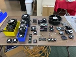 Lot Of Miscellaneous Equipment Muffin Fans (please See Below Sizes.). Fixed Price $25.00.