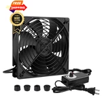 Qirssyn 120MM Ac Powered Fan With Vriable Speed Controller, 4.7X4.7X1.0IN. Fixed Price $23.98.