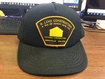 Vintage H. Lind Construction General Contractors Black Snap Back Trucker Cap. Fixed Price $10.87.
