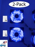 2-PACK: New Enermax 90MM 25MM Blue Led 3PIN Gamer Pc Case Cooling Fan + Screws. Fixed Price $16.50.
