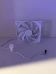 Nzxt F120 120MM White Rifle Bearing 3-PIN Case Fan Set Plastic. Fixed Price $5.00.