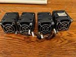 Lot (4) Hp 12V Fan DR04XLG-12PUS1 From DL320 Server W/fastening Bolts. Fixed Price $26.99.