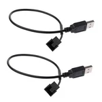 Opsfalcon 2 Pack Usb To 3-PIN / 4-PIN Pwm 5V Sleeved Fan Power Adapter Cable,. Fixed Price $16.25.