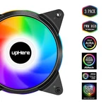 Uphere 5V 3PC 120MM Silent Pwm Intelligent Control Addressable Rgb Fan. Fixed Price $26.86.