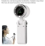 Fan Portable Mini Handheld Turbo Air Turbine Technology Foldable White. Fixed Price $15.00.
