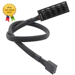 Pwm Fan Hub, Pc Cpu Cooling 4 PIN/3PIN Power Extension Cable Splitter. Fixed Price $7.66.