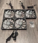5X Scythe Kaze Flex 120MM Square Rgb Led Pc Case Radiator Fan Pwm 300-1200 Rpm. Fixed Price $64.99.
