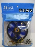 Akust (FG00-0034-AKS) 80MM 12V Dc Up-grade Computer Case Fan W/ 92MM Blue Blades. Fixed Price $8.95.