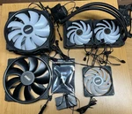 Msi Cooling Bundle - 240MM Aio Liquid Cpu Cooler, (5) 200MM/120MM Fans & Hub. Fixed Price $140.00.